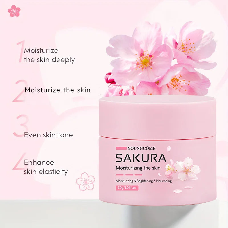 Sakura Silk Cream – Cherry Blossom Glow Moisturizer
