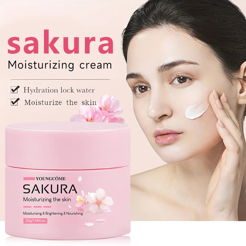 Sakura Silk Cream – Cherry Blossom Glow Moisturizer