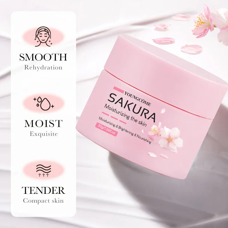 Sakura Silk Cream – Cherry Blossom Glow Moisturizer